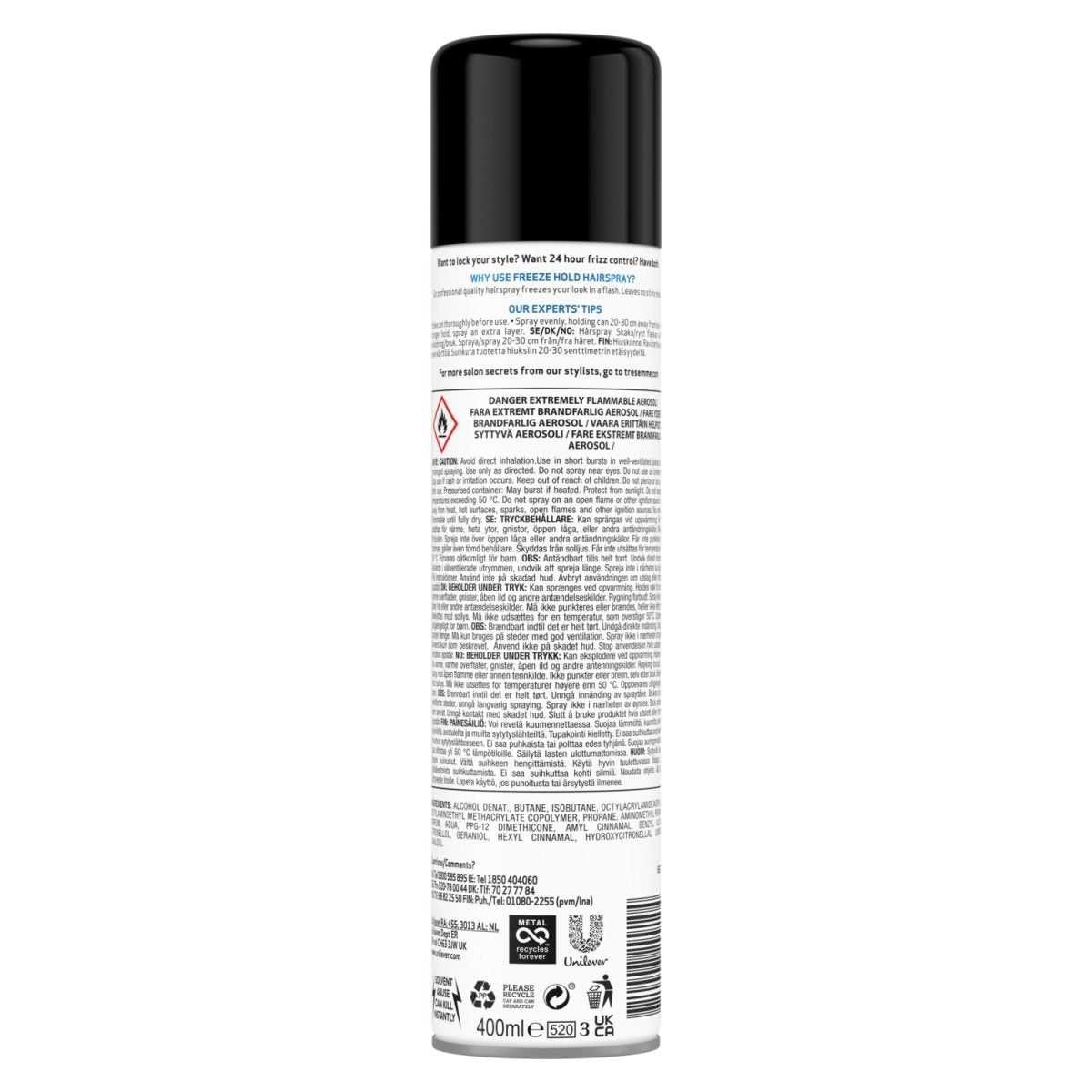 TRESemme Hair Spray 400ml Freeze Hold