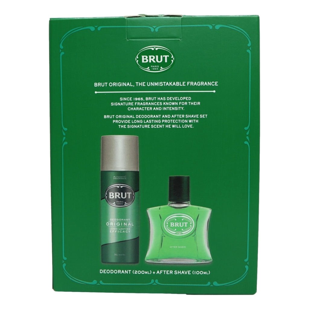 Brut Original Gift Set 2Pc (100ml Aftershave & 200ml Deodorant Spray)