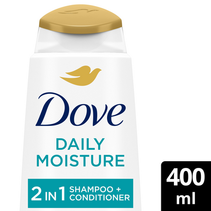 Dove Shampoo 400ml Daily Moist 2in1