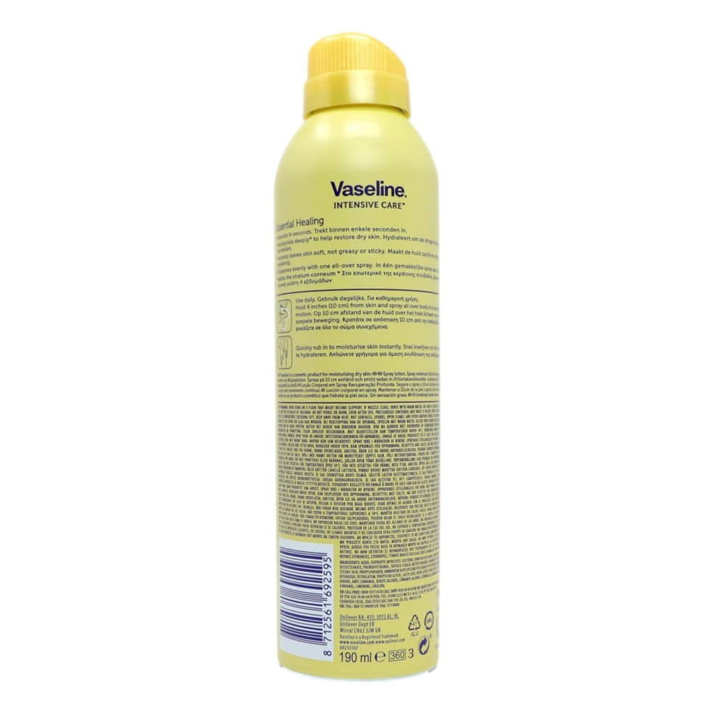 Vaseline Spray & Go Moisturiser 190ml Essential - Intamarque - Wholesale 8712561692595