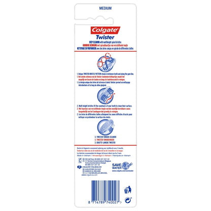 Colgate Toothbrush 2pk Twister Twin