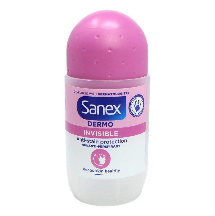 Sanex Deodorant Roll On 50ml Invisible Dry - Intamarque - Wholesale 8714789762876