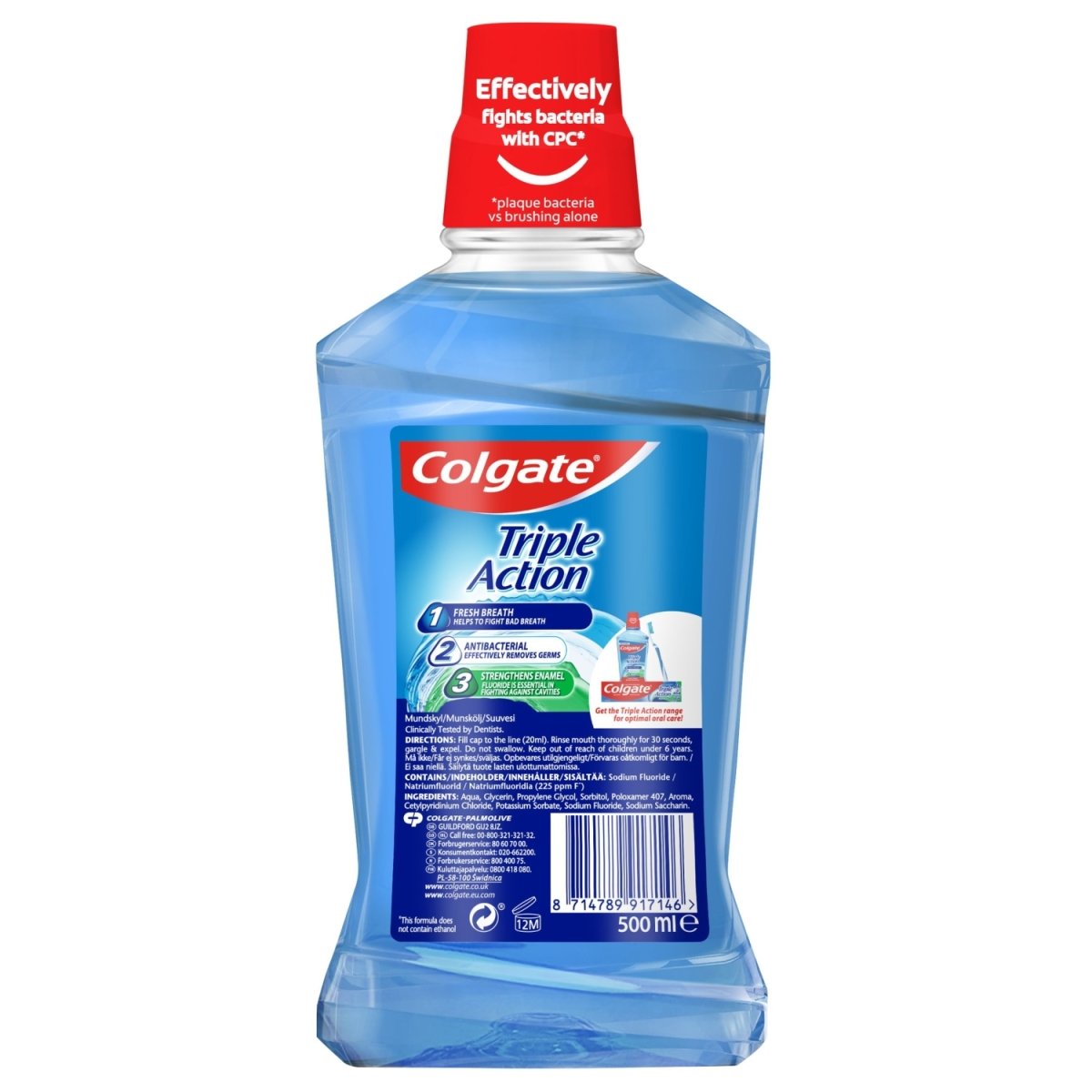 Colgate Mouth Rinse 500ml Triple Action