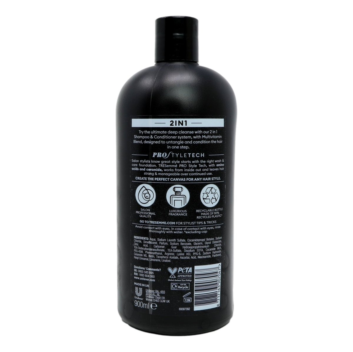 TRESemme Shampoo 900ml Cleanse & Replenish 2 in 1 - Intamarque - Wholesale 8717163907047