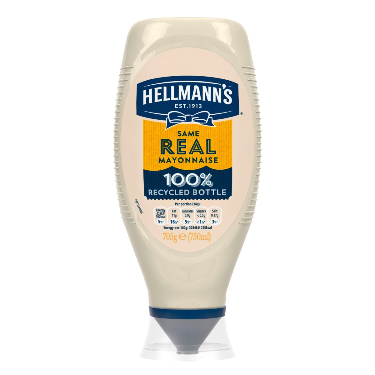 Hellmanns Real Mayonnaise 750ml Squeezy