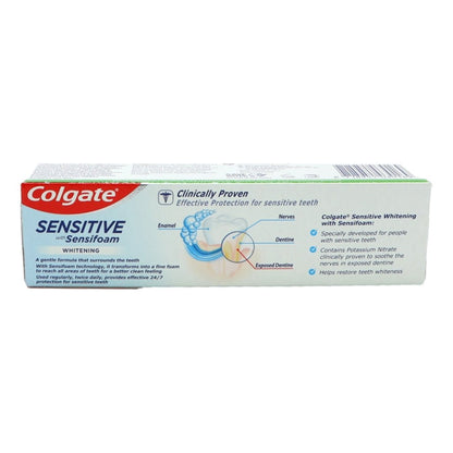 Colgate Toothpaste 75ml Sensitive Foam White