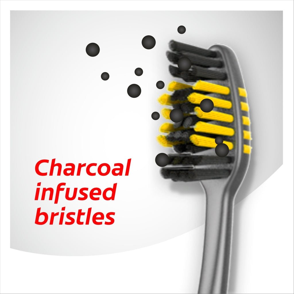 Colgate Toothbrush 3pk Charcoal Zig Zag