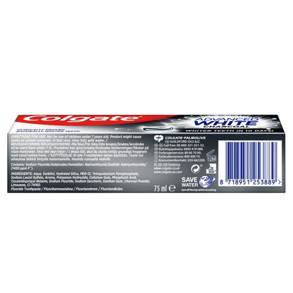 Colgate Toothpaste 75ml Advanced Whitening Charcoal