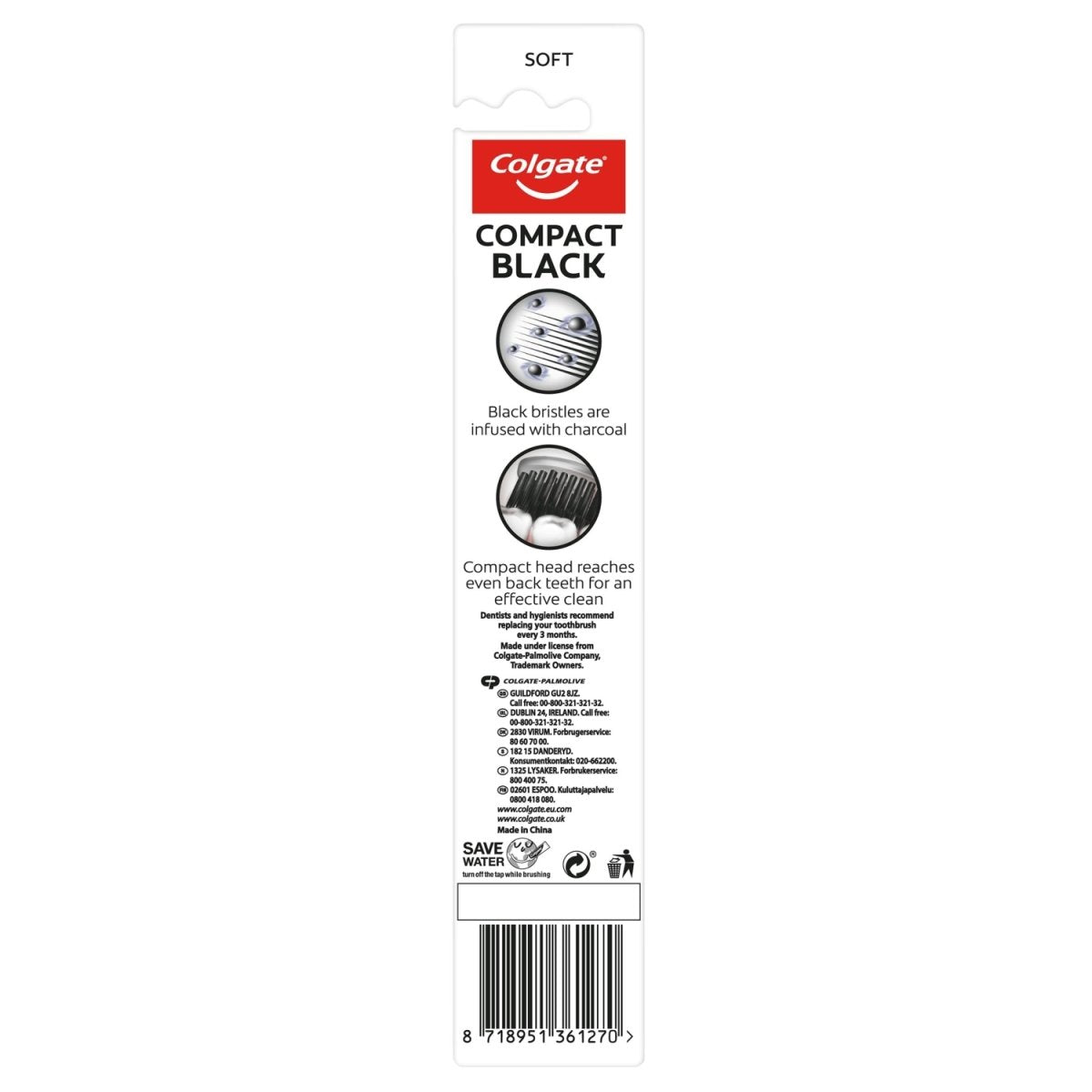 Colgate Toothbrush Compact Black