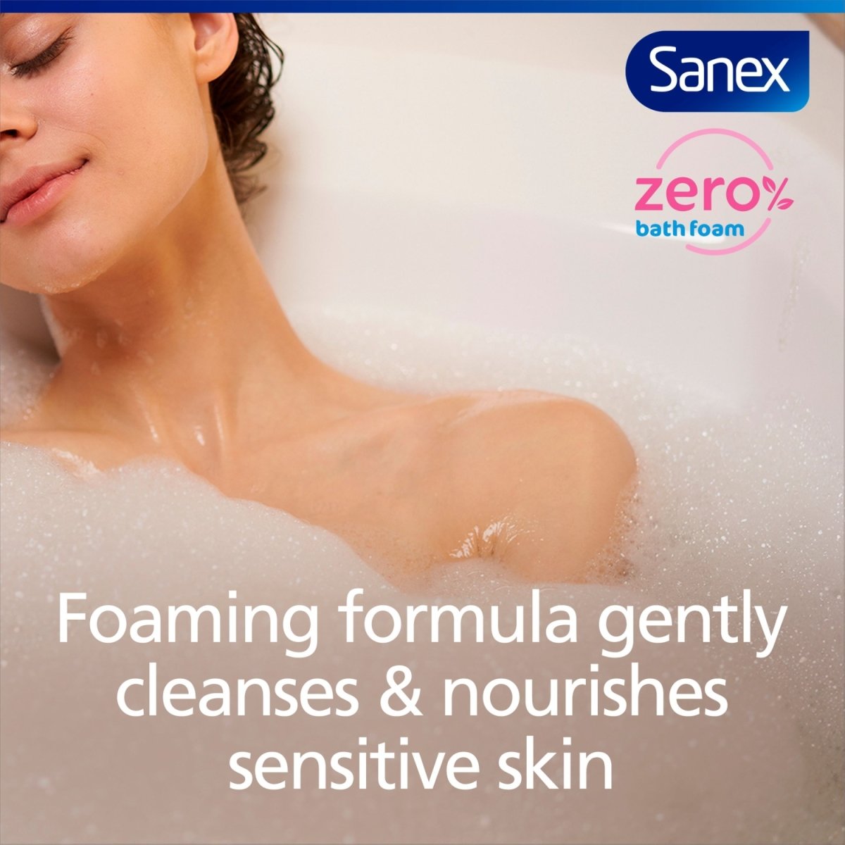 Sanex Bath Foam Zero% Sensitive
