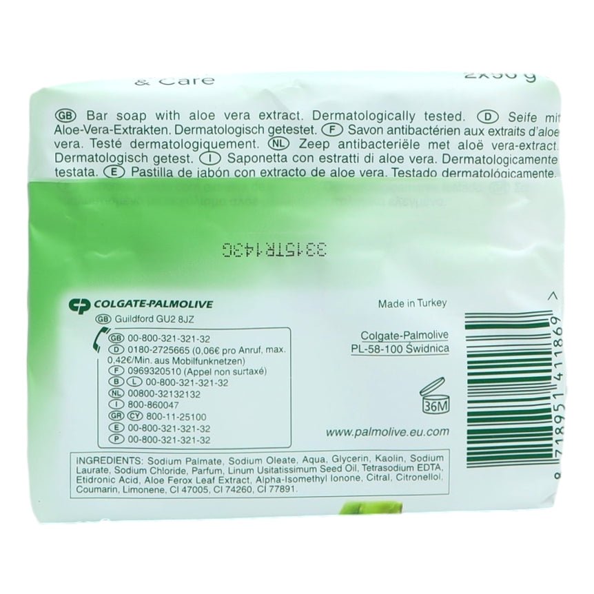 Palmolive Bar Soap 90g Aloe Anti Bac - Intamarque - Wholesale 8718951411869