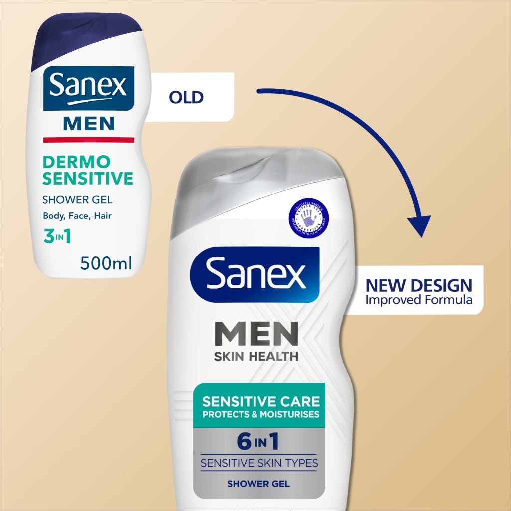 Sanex Shower Gel Men 400ml Sensitive