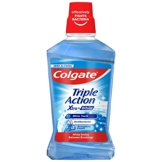 Colgate Mouth Rinse 500ml Triple Action Xtra White