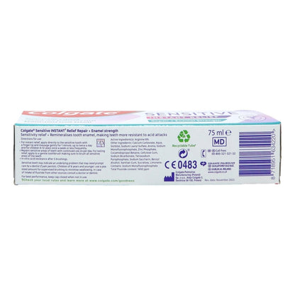 Colgate Sensitive Instant Relief Enamel Toothpaste 75ml