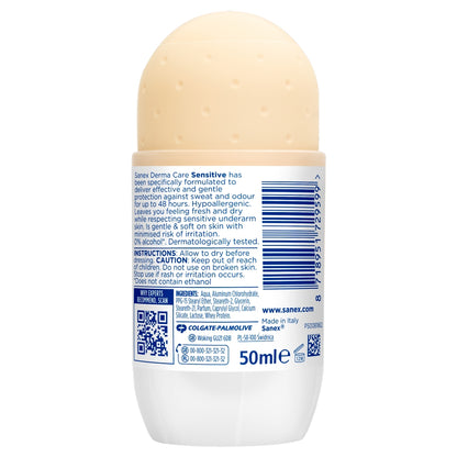 Sanex Deo Roll On 50ml 48hr Sensitive