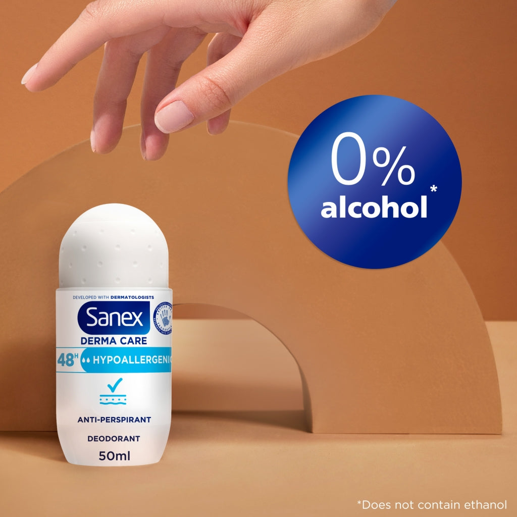 Sanex Deo Roll On 50ml 72hr Dermo Hypoallergenic