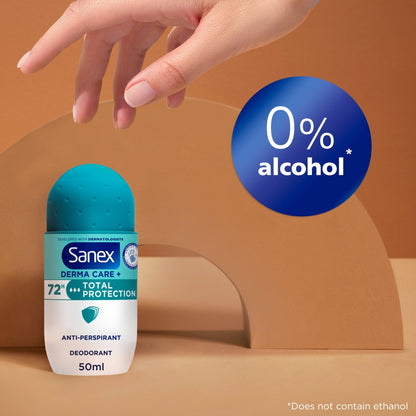 Sanex Deo Roll On 50ml 72hr Total Protection