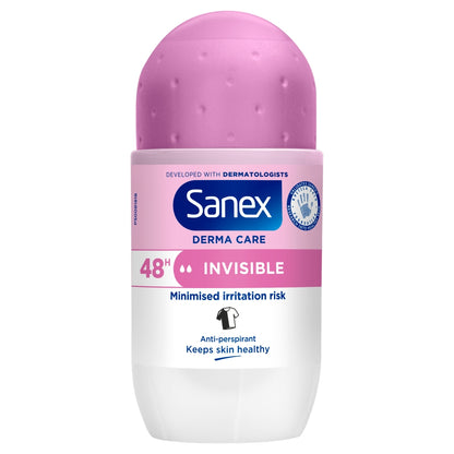 Sanex Deo Roll On 50ml 72hr Invisible Dry