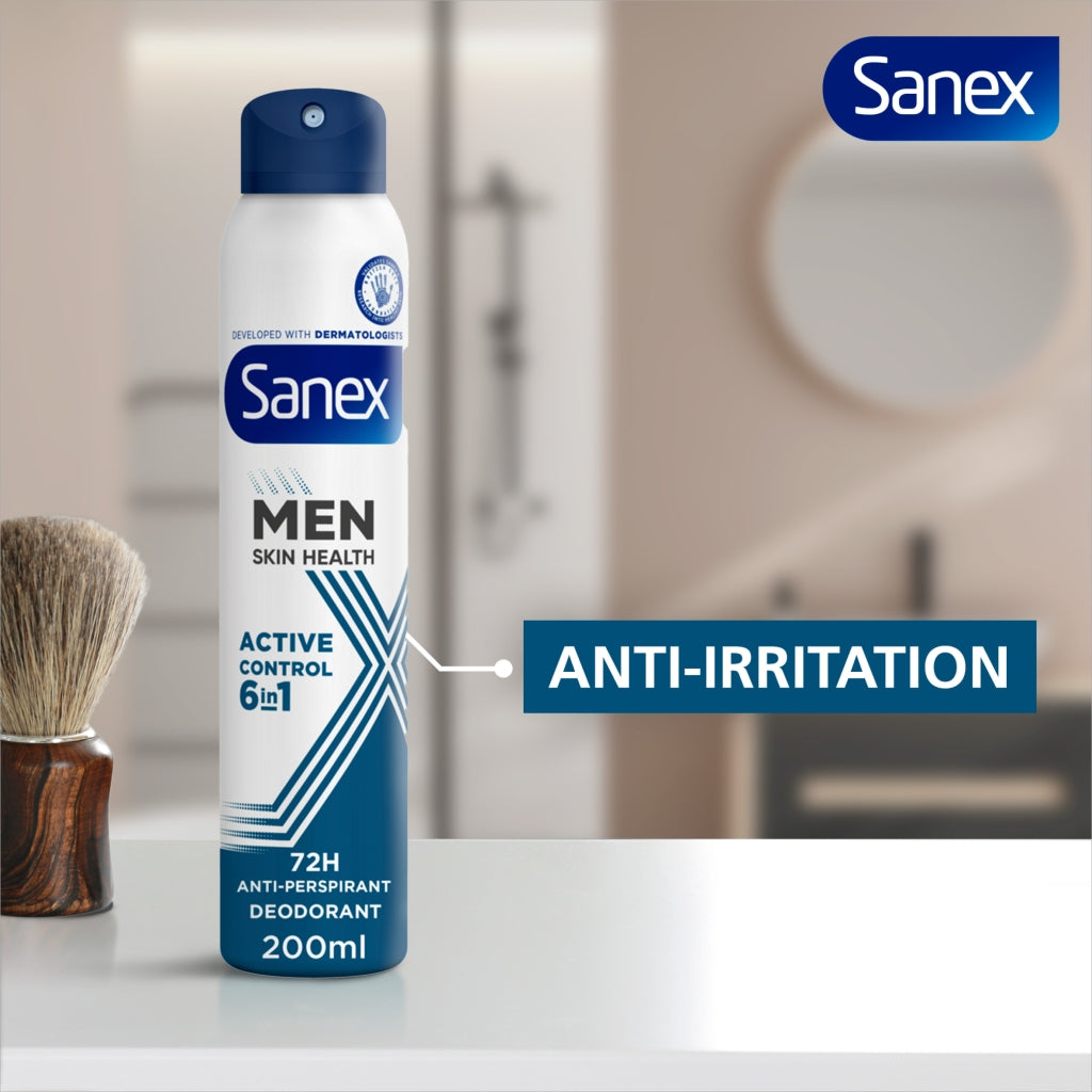 Sanex Deo Spray 200ml 72hr Men Active Control