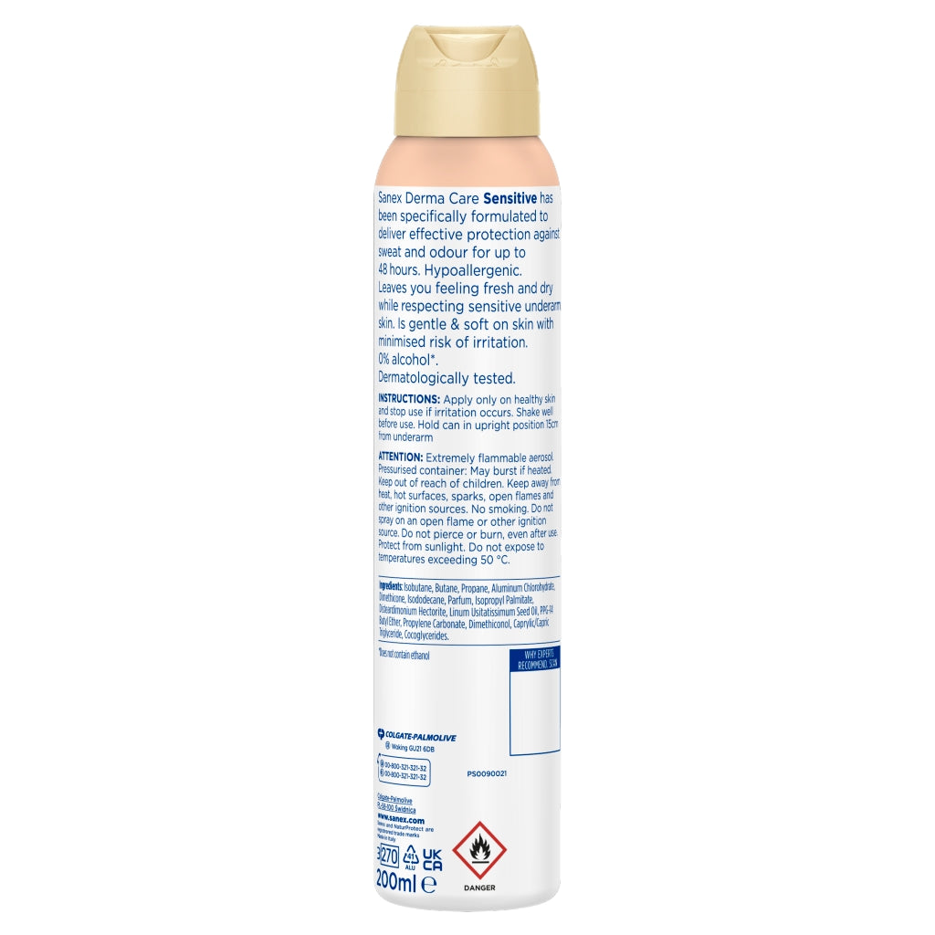 Sanex Deo Spray 200ml 72hr Dermo Sensitive