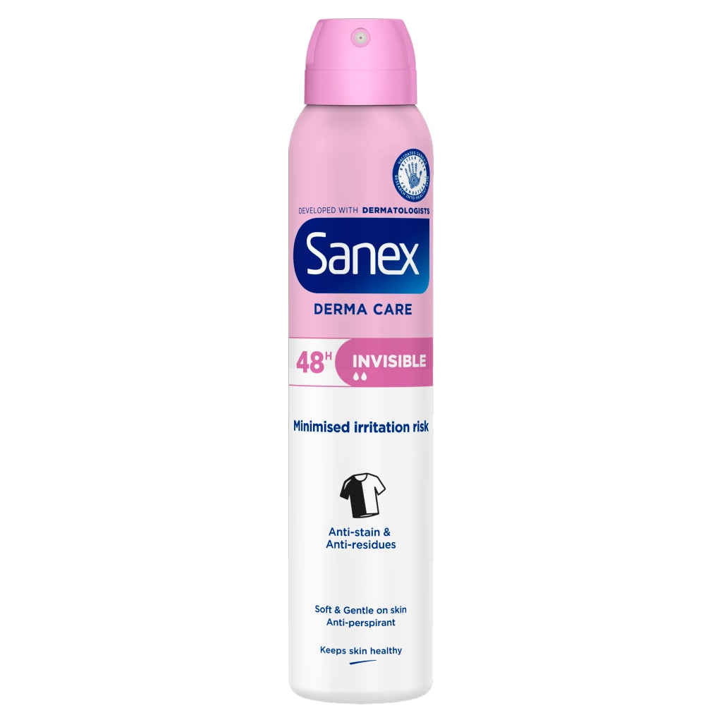 Buy Sanex Deo Spray 200ml 48hr Dermo Invisible online at Intamarque Wholesale – Trusted FMCG distributor