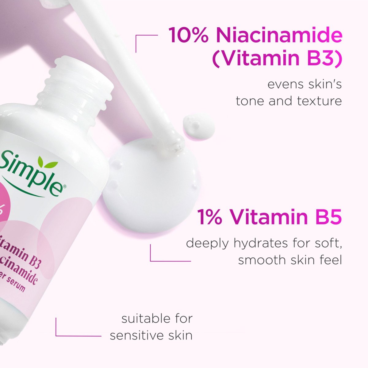 Simple SerumShot B3 B5 Niacinamide 30ml - Intamarque - Wholesale 8720181157134