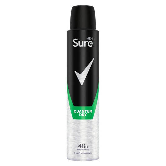 Sure Men Anti Perspirant Aerosol 200ml Quantum Dry