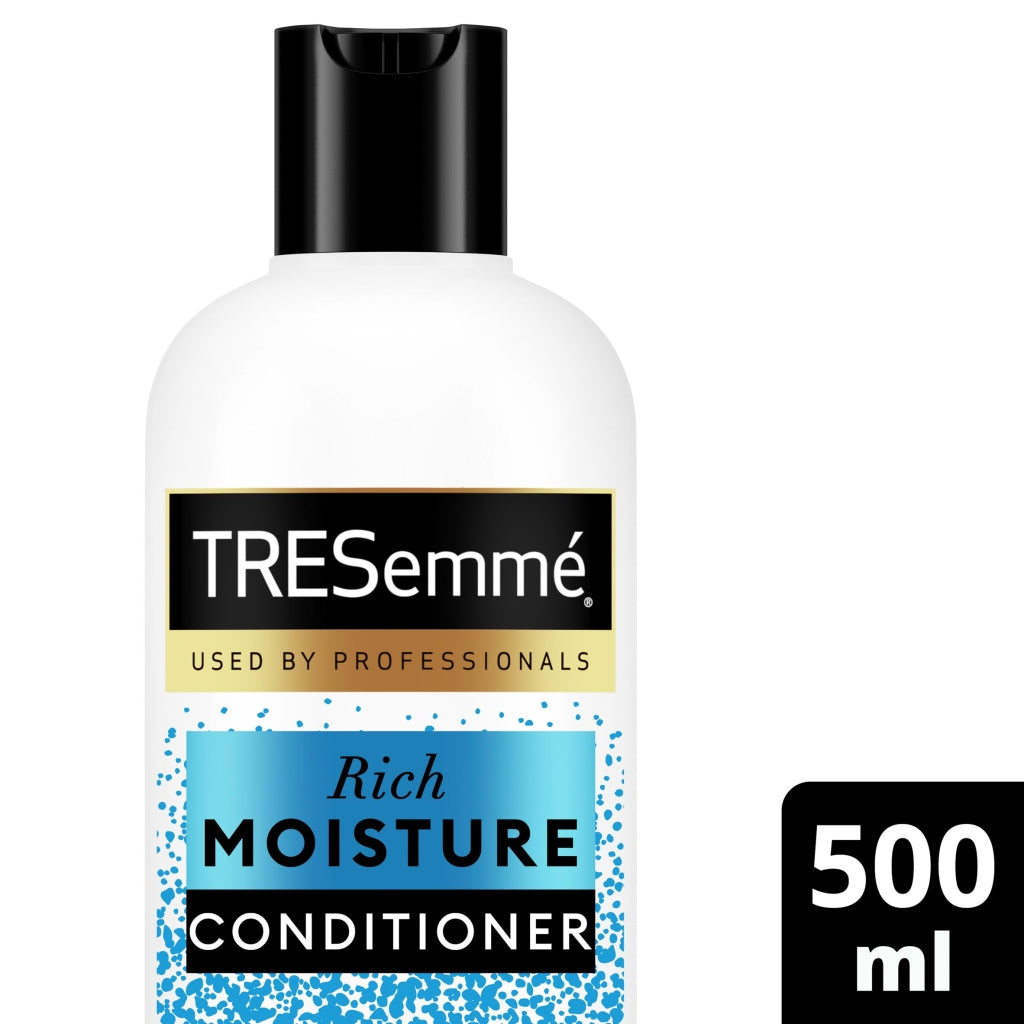 TRESemmé Rich Moisture Conditioner bottle on a white background