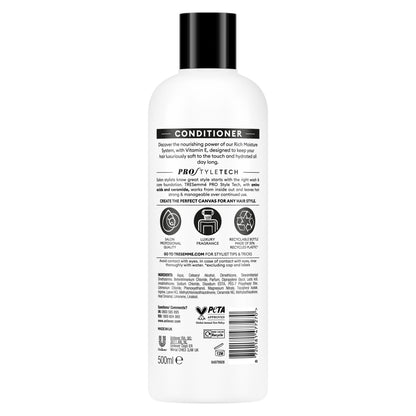 Conditioner bottle with label on a white background