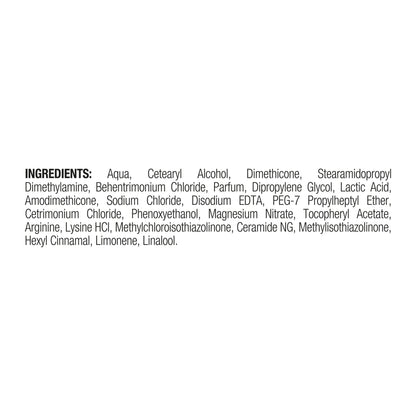 List of ingredients on a white background