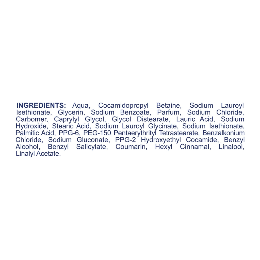 List of ingredients on a white background