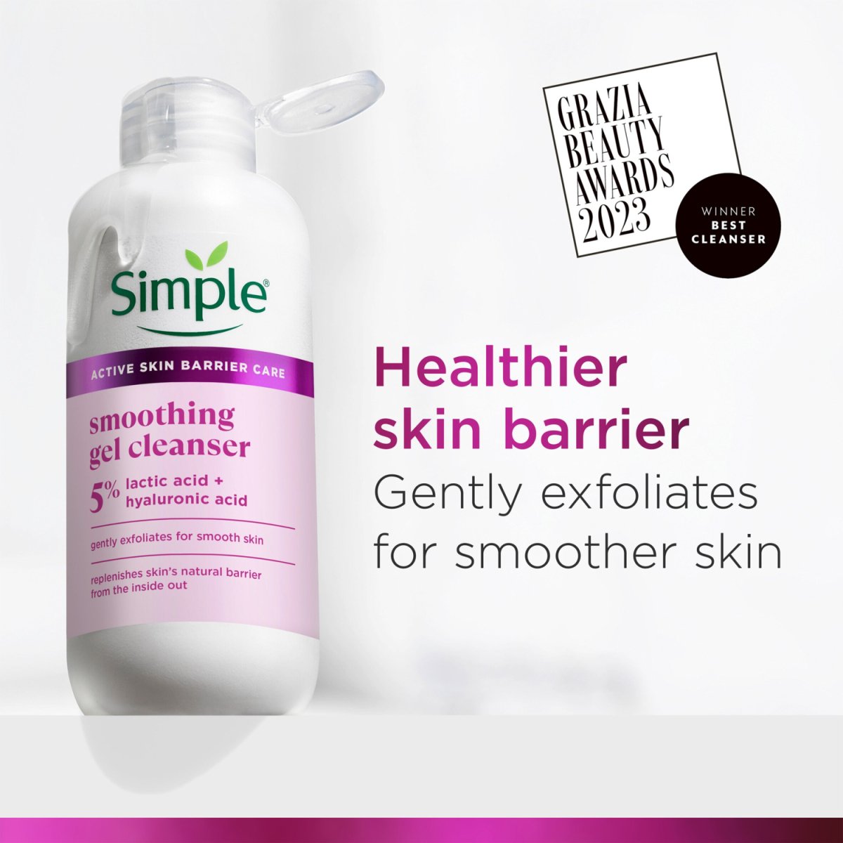 Simple Smoothing Gel Cleanser 230ml - Intamarque - Wholesale 8720182512208