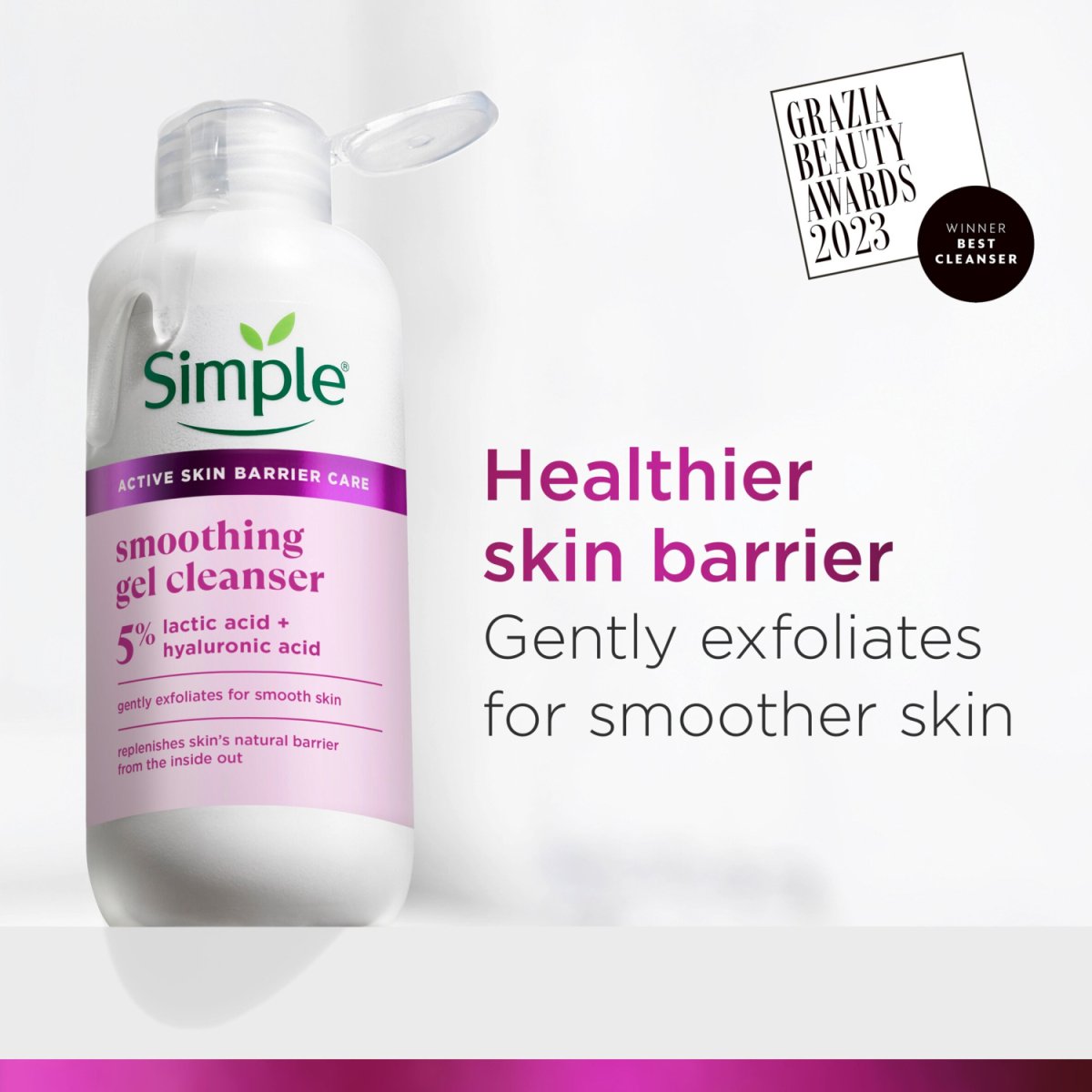 Simple Smoothing Gel Cleanser 230ml - Intamarque - Wholesale 8720182512208