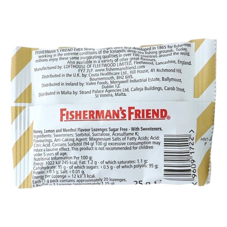 Fishermans Friend Lozenges 25g Honey & Lemon