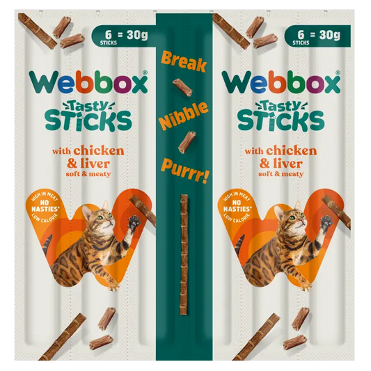 Webbox Tasty Sticks 7pk Chicken & Liver
