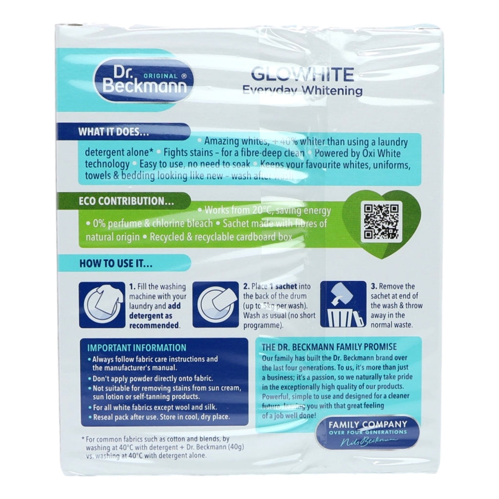 Dr Beckmann Glo White 5x40g Everyday Whitening