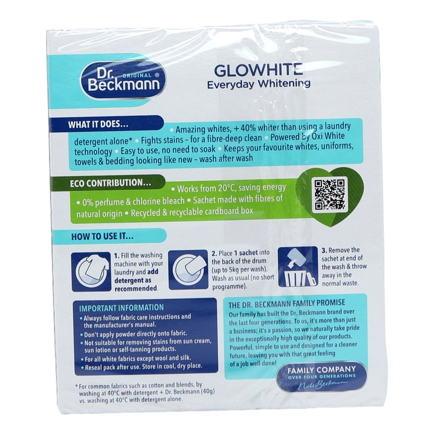 Dr Beckmann Glo White 5x40g Everyday Whitening