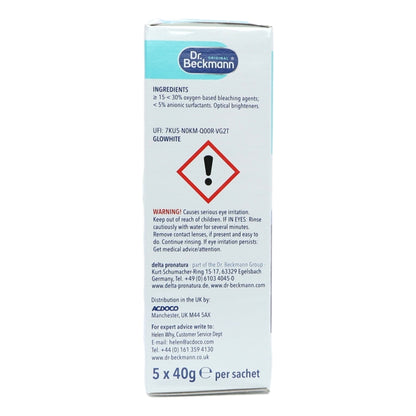 Dr Beckmann Glo White 5x40g Everyday Whitening