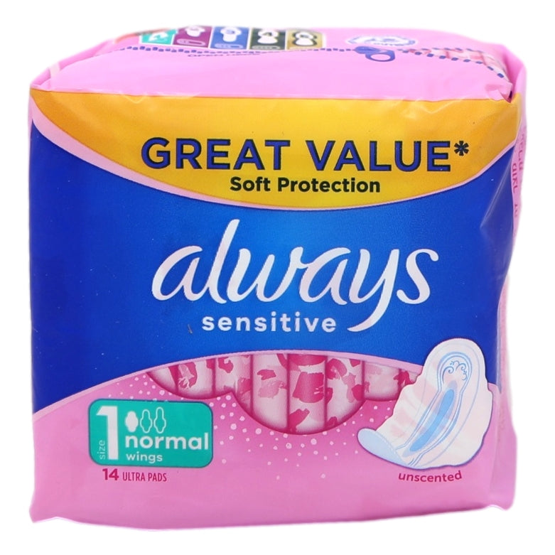 Buy Always Sensitive Normal 14s Ultra online at Intamarque Wholesale – Trusted FMCG distributor