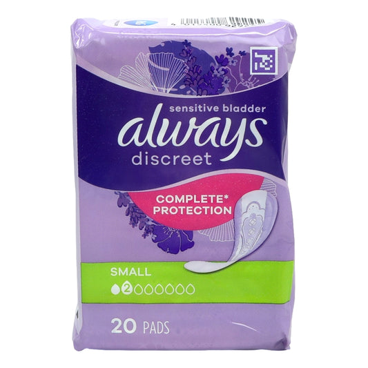 Always Discreet 20s Sensitive Bladder Control Small Pads