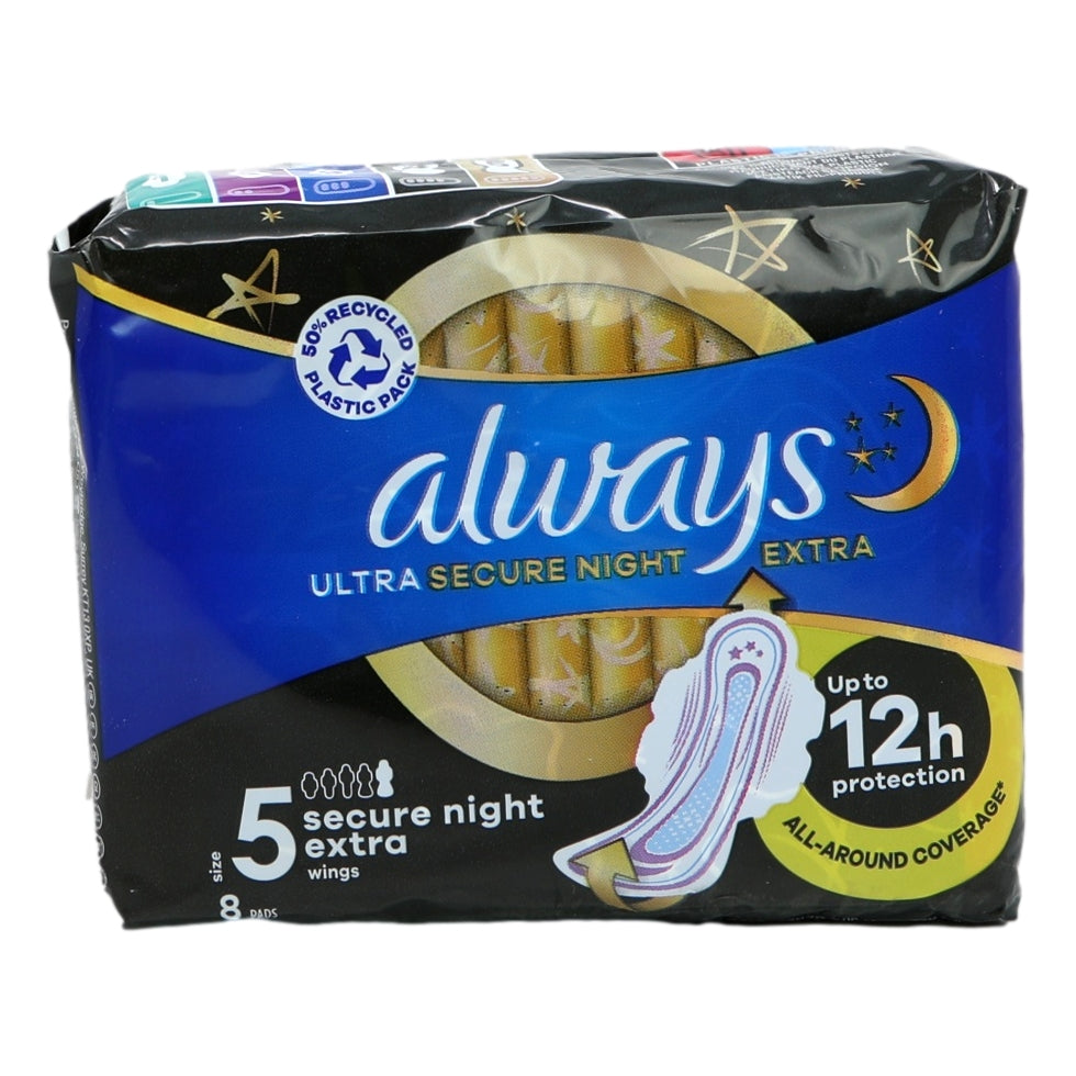 Buy Always Ultra 8s Secure Night Extra online at Intamarque Wholesale – Trusted FMCG distributor