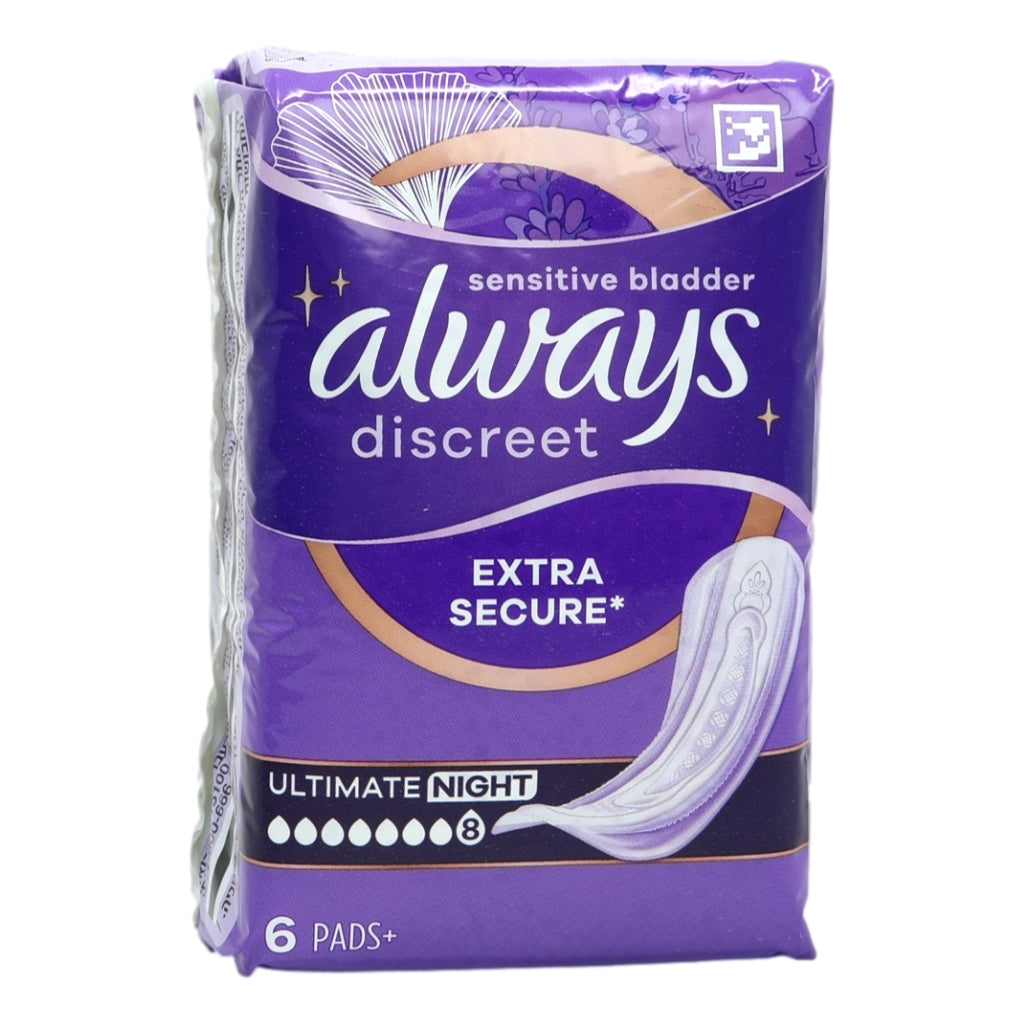 Always Discreet Pads 6s Ultimate Night