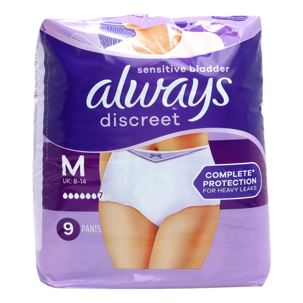 Always Discreet Pants Plus 9s Medium