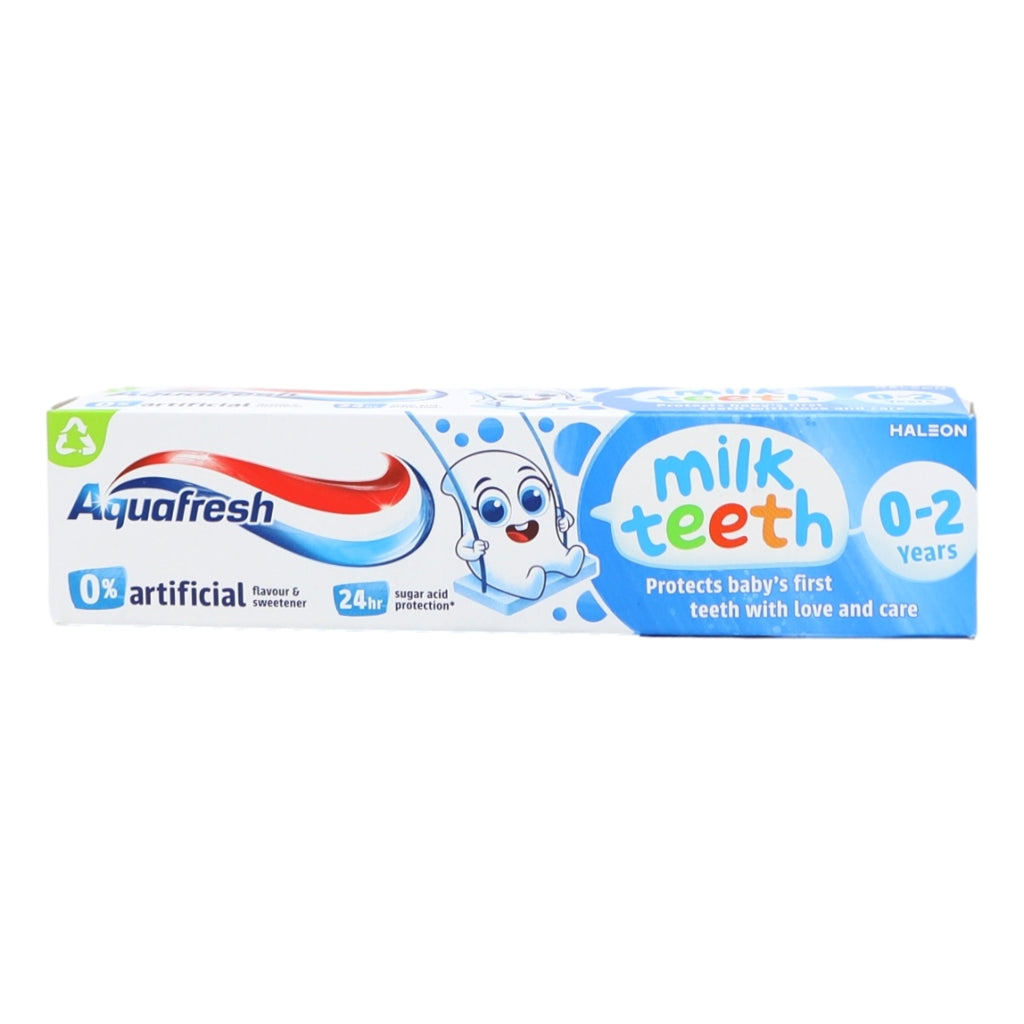 Aquafresh Kids Toothpaste 50ml Milk Teeth 0-2 Years | 5000347090967 ...