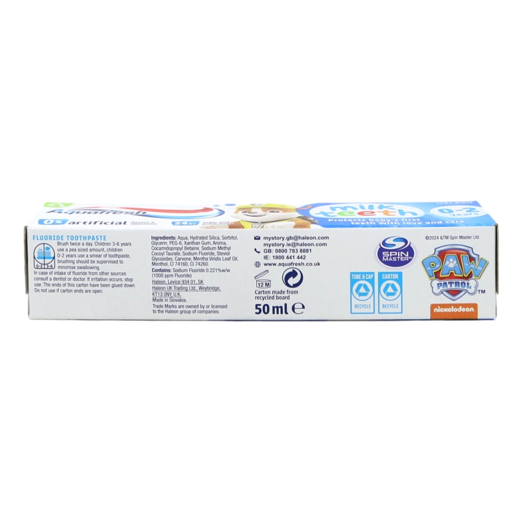 Aquafresh Kids Toothpaste 50ml Milk Teeth 0-2 Years