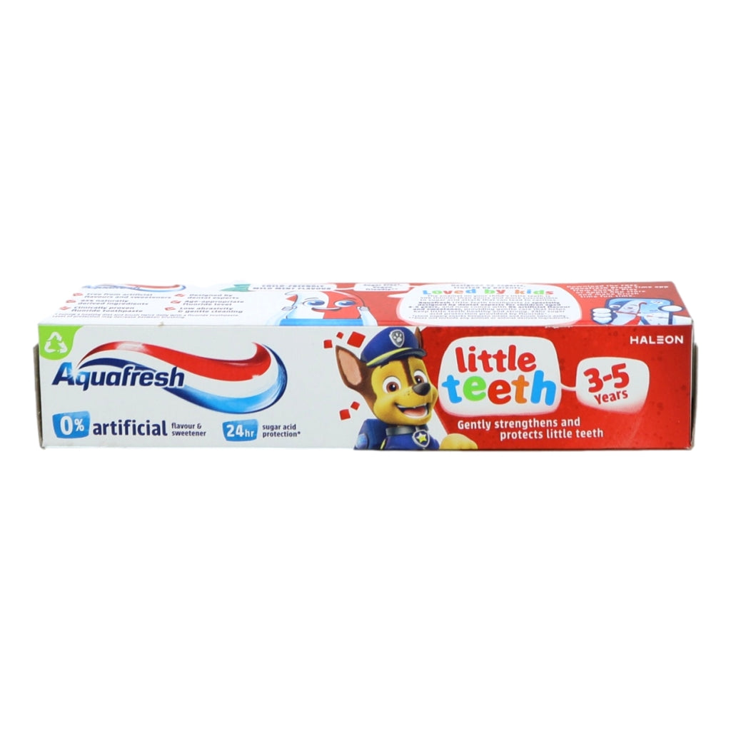 Aquafresh Kids Toothpaste 50ml Little Teeth 3-5 Years | 5000347090943 ...