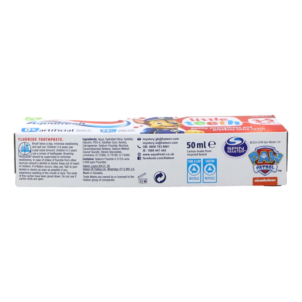 Aquafresh Kids Toothpaste 50ml Little Teeth 3-5 Years