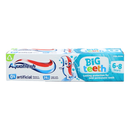 Buy Aquafresh Kids Toothpaste 50ml Big Teeth 6 Years + online at Intamarque Wholesale – Trusted FMCG distributor