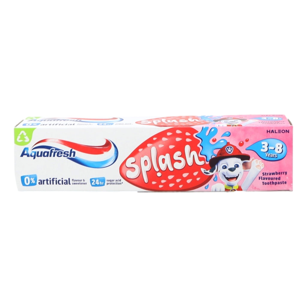 Aquafresh Kids Toothpaste 50ml Splash Strawberry & Mint 3-8 Years