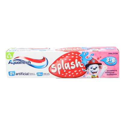Aquafresh Kids Toothpaste 50ml Splash Strawberry & Mint 3-8 Years